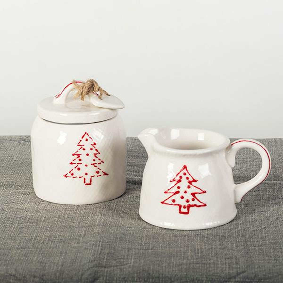 Cinder Ceramics Crown Cream and on sale Sugar Set